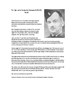 A preview of a PDF biography for Edwards, John Frederick